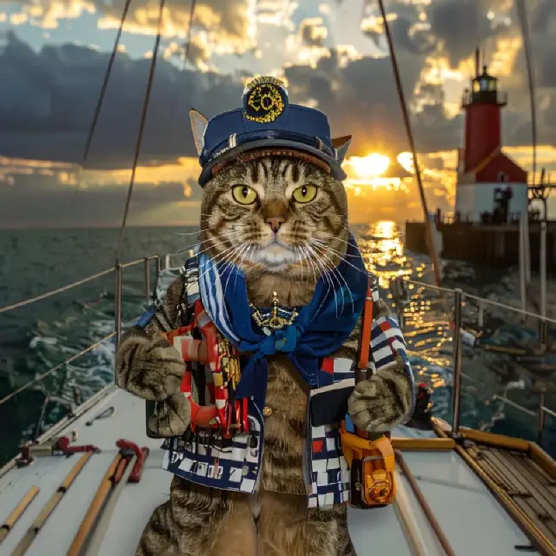 Cat-tain of the High Seas
