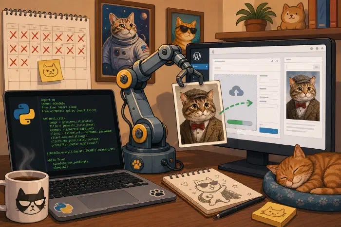 Automating CatPosters.us With a Gemini and WordPress Bot