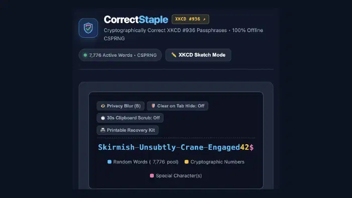 CorrectStaple, or How I Weaponized a Comic Against Bad Passwords